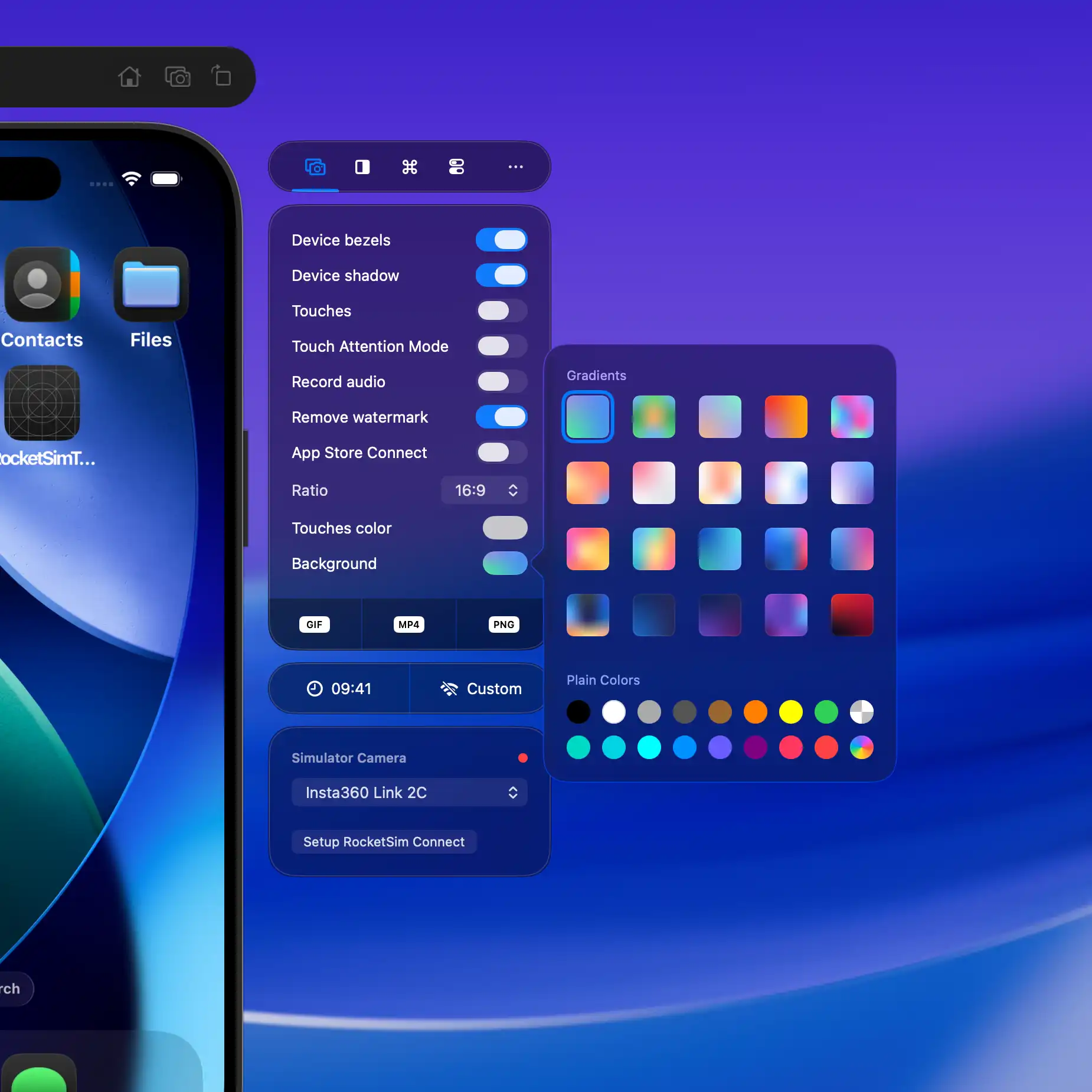 Professional Recordings & Screenshots