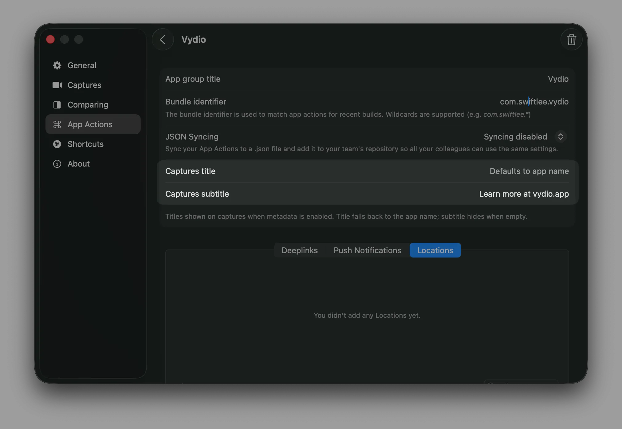 New metadata options can be configured inside App Groups.