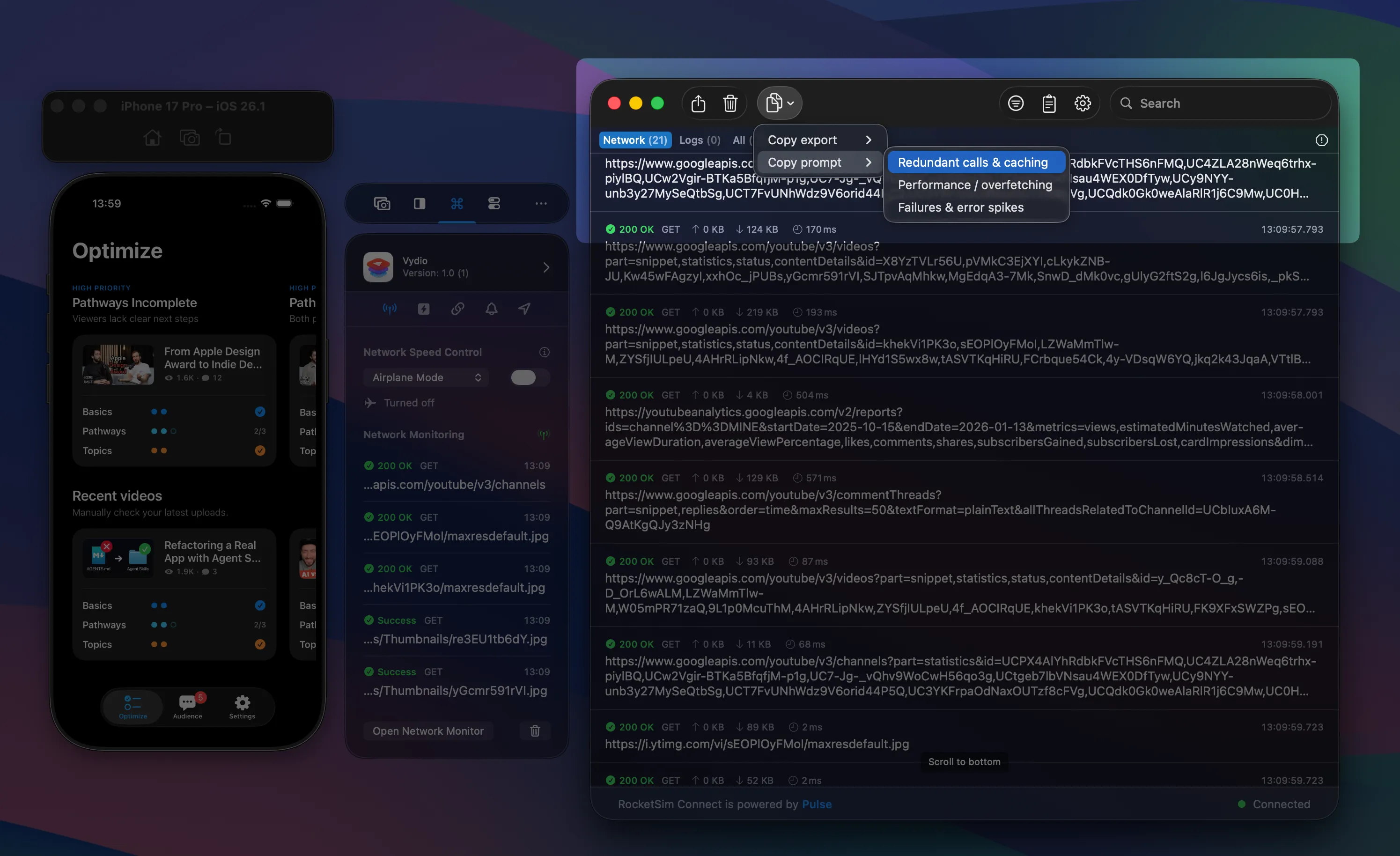 Export prompts using your network requests from within RocketSim's Network Monitor.