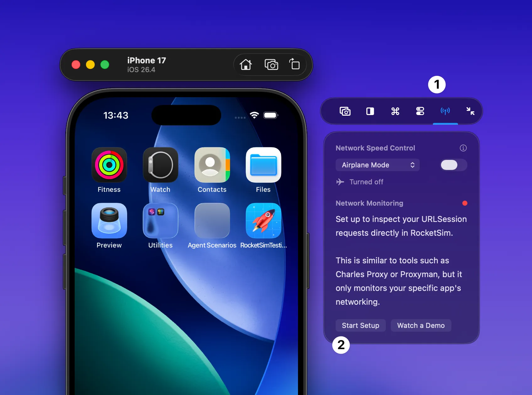 Where to find RocketSim Connect onboarding in the side window
